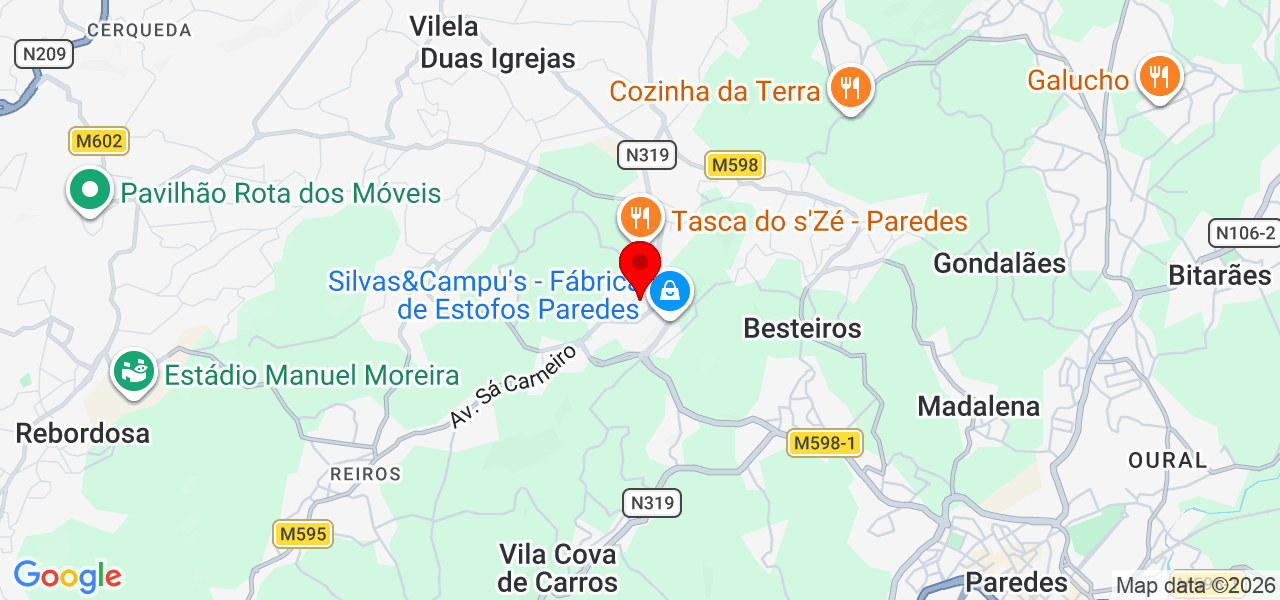 Geração Colorida - Porto - Paredes - Mapa