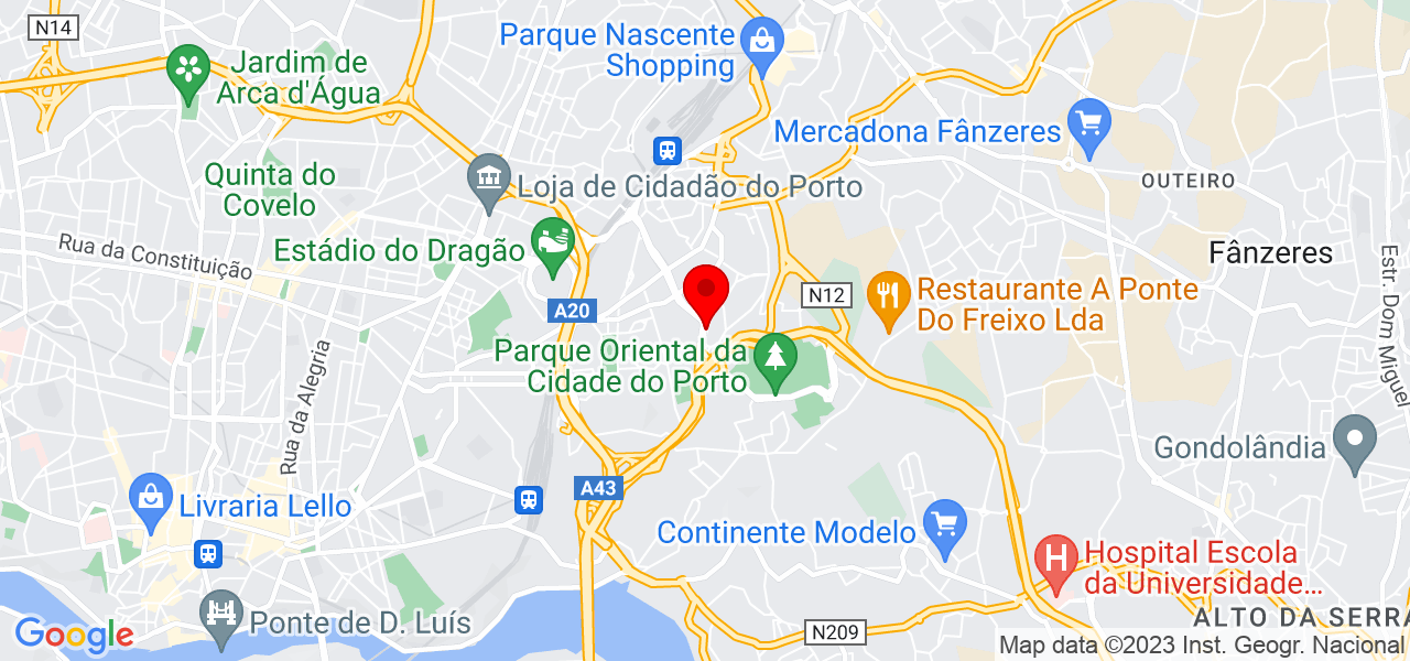 S&eacute;rgio Almeida - Porto - Porto - Mapa
