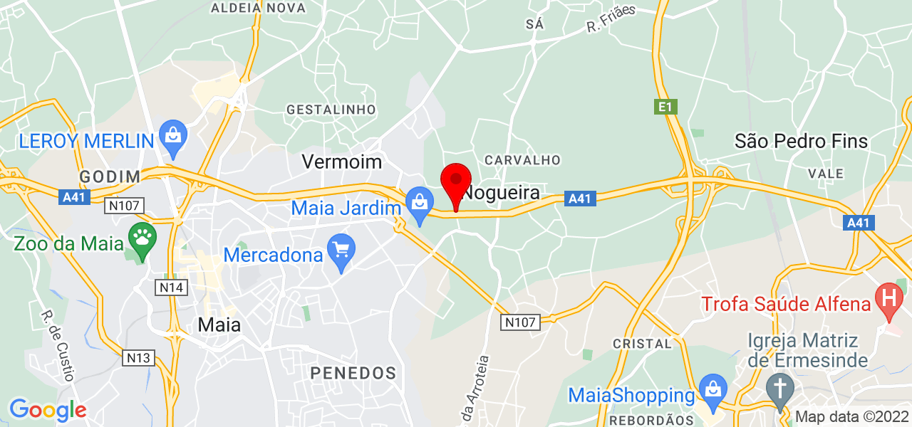 PauloNeryPhotography - Porto - Maia - Mapa