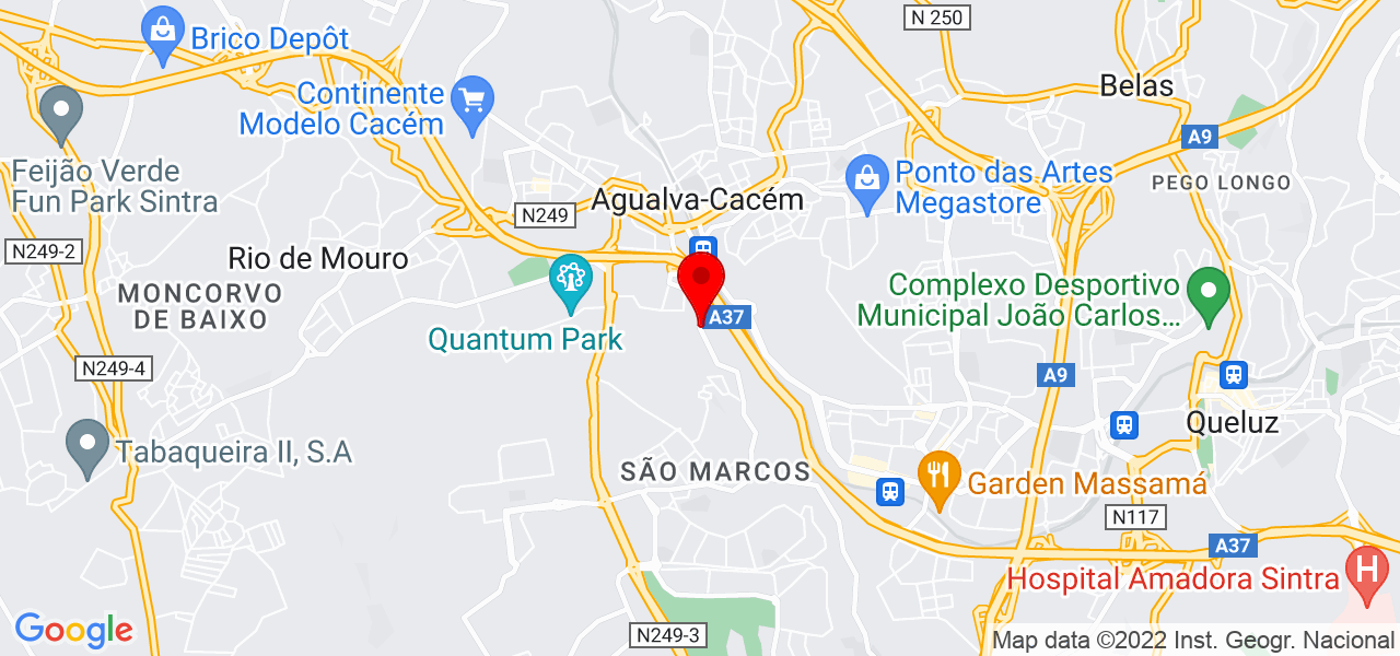 Rosineia Guadalupe - Lisboa - Sintra - Mapa