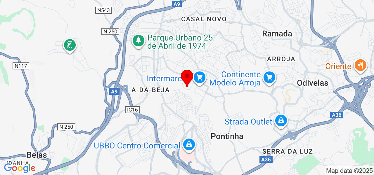 Aquavip - Lisboa - Odivelas - Mapa