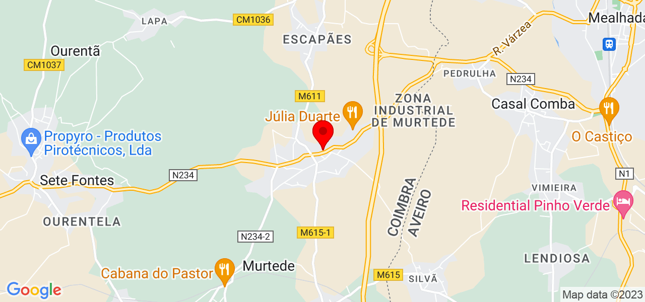 Limpezas - Coimbra - Cantanhede - Mapa