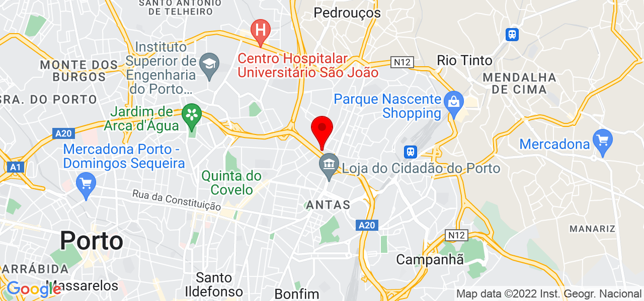 B&aacute;rbara Viana Oliveira Arquitetura Unipessoal Lda - Porto - Porto - Mapa