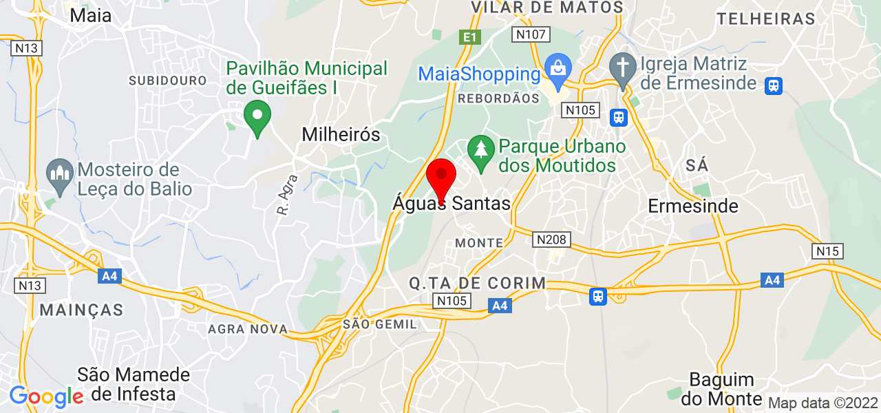 Paula Crista - Porto - Maia - Mapa