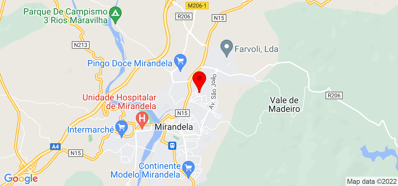 Paulo Nunes - Bragança - Mirandela - Mapa