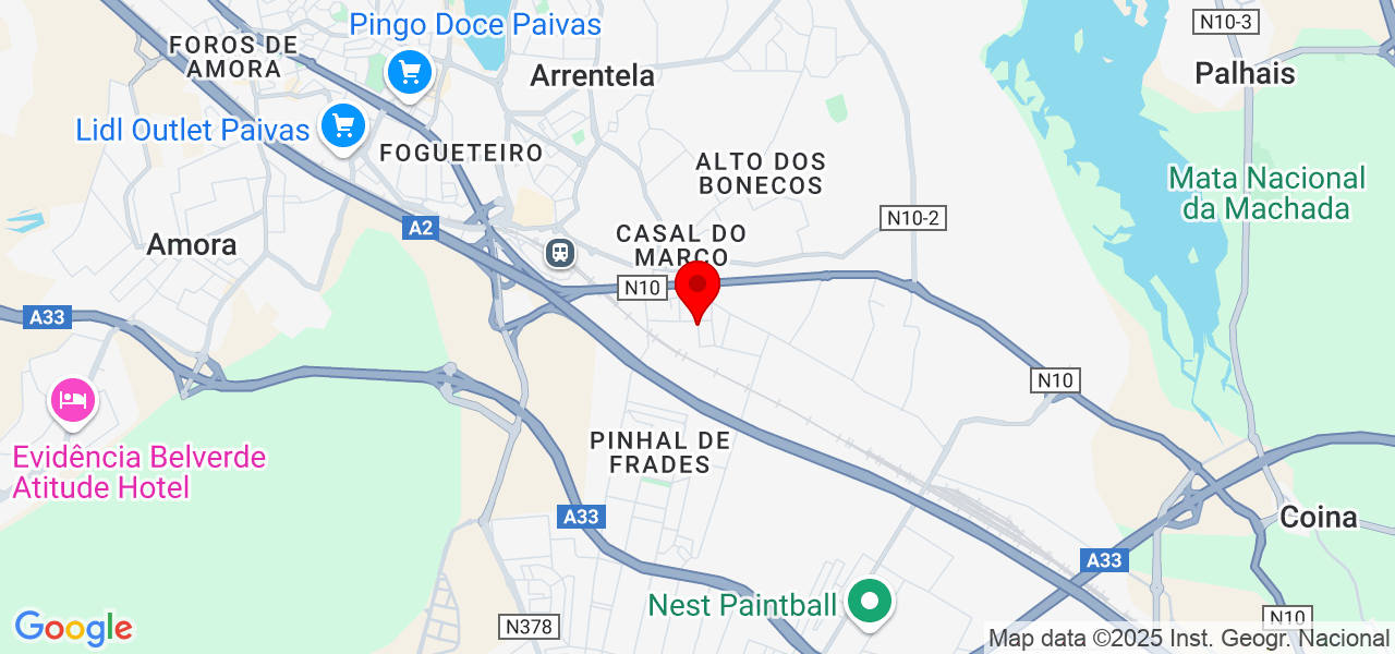 Andréia silva - Setúbal - Seixal - Mapa