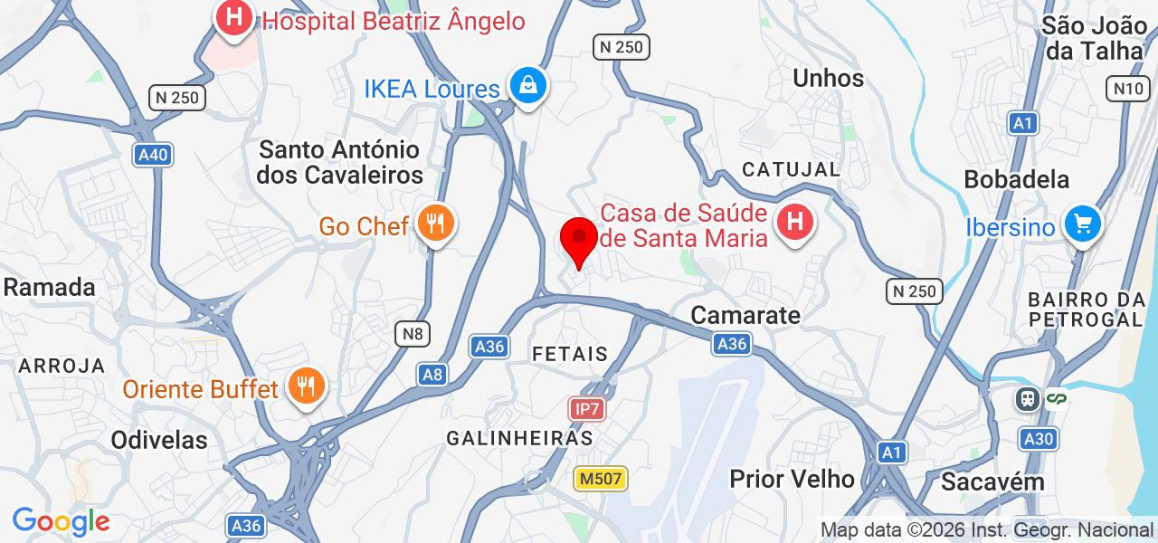 Steven - Lisboa - Loures - Karte