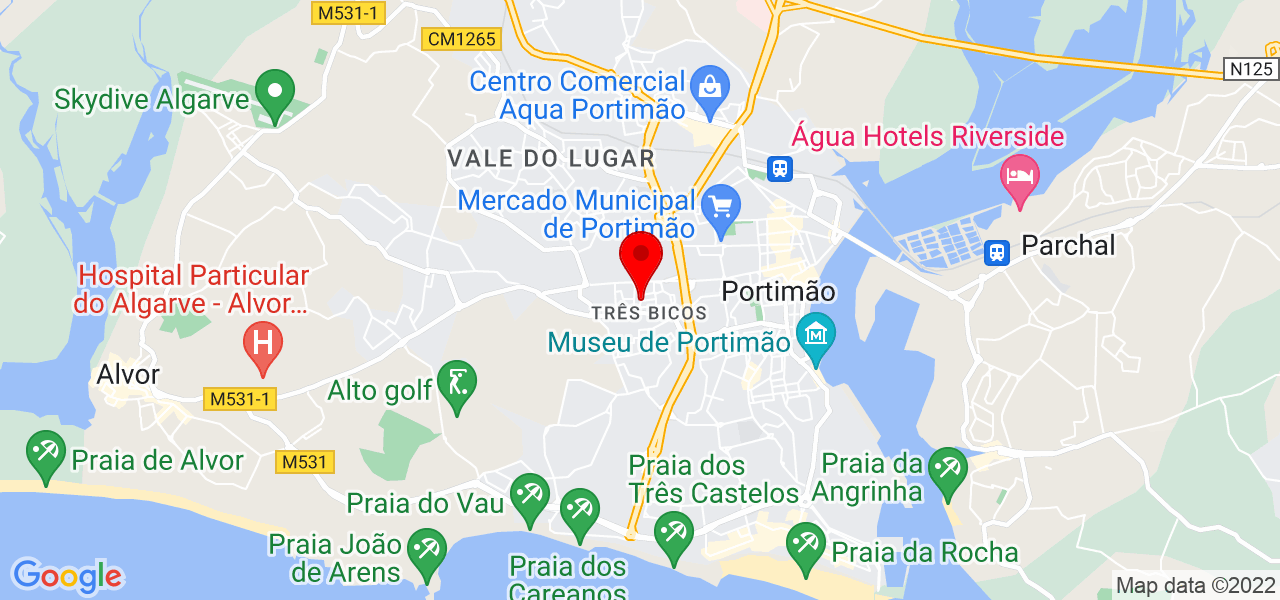 Margarida Raposo - Faro - Portimão - Mapa