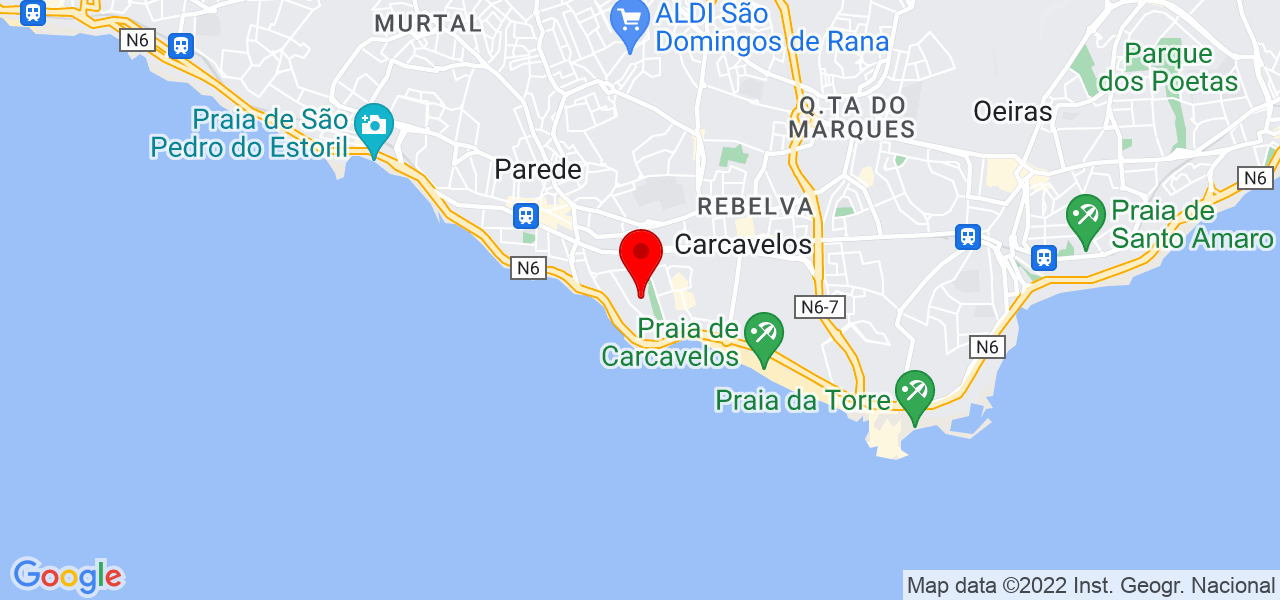 Chico Pithon - Lisboa - Cascais - Mapa