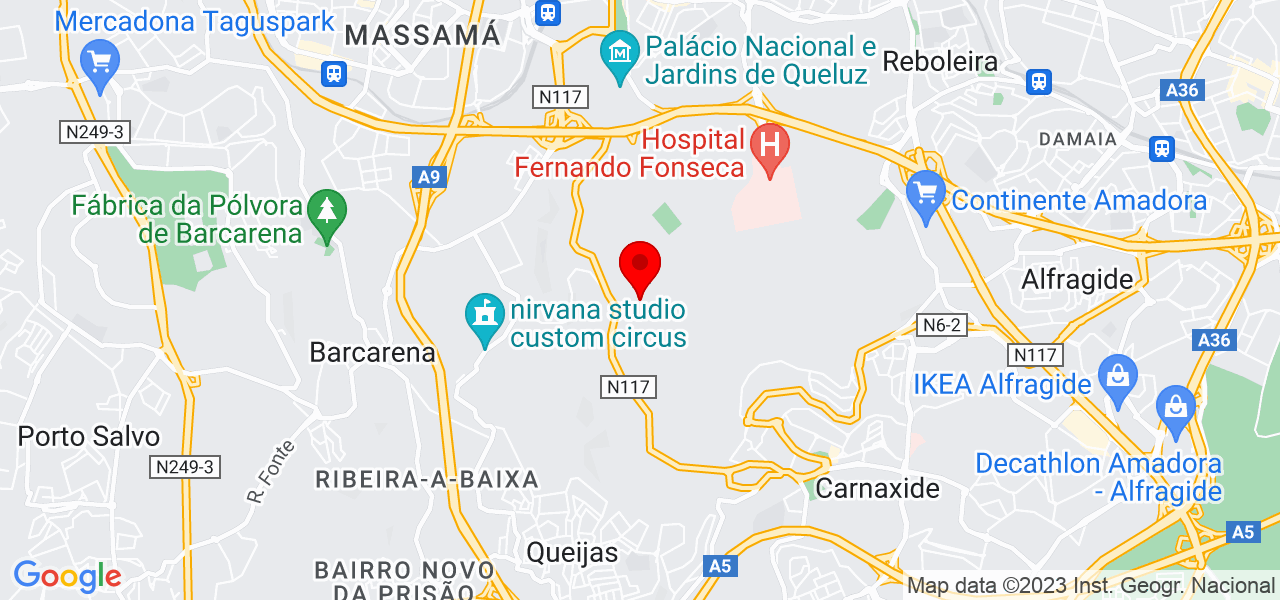 Luana - Lisboa - Amadora - Mapa