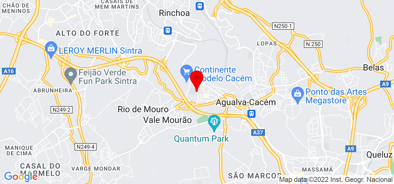 TMA Servi&ccedil;os de Limpezas Profissional - Lisboa - Sintra - Mapa