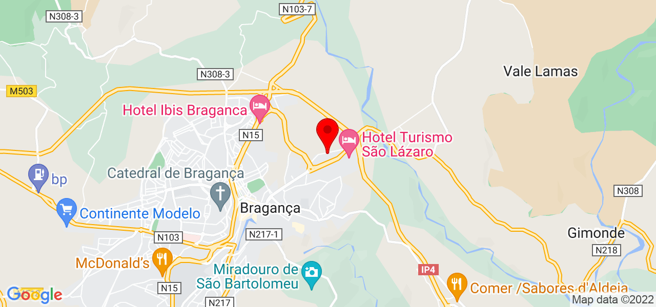 liliana tavares da costa - Bragança - Bragança - Mapa