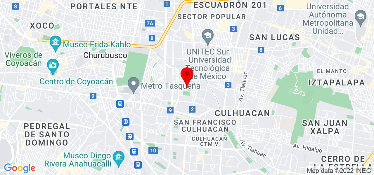 Emmanuel Morales - Ciudad de Mexico - Coyoacán - Mapa
