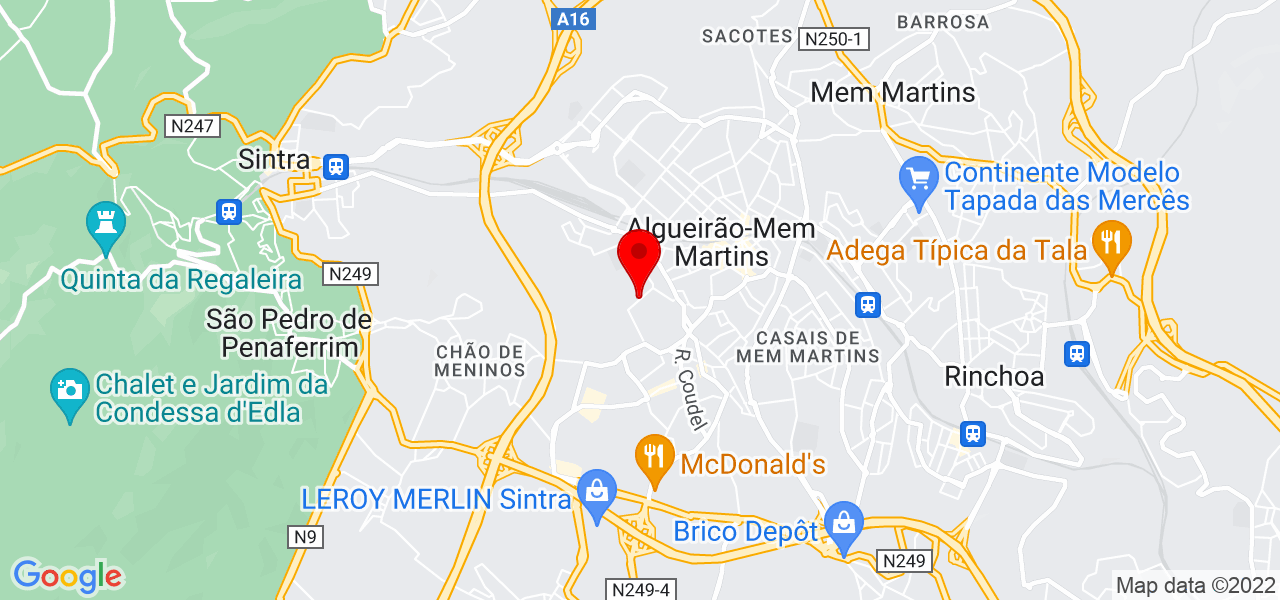 Mihai Botnari Unipessoal - Lisboa - Sintra - Mapa