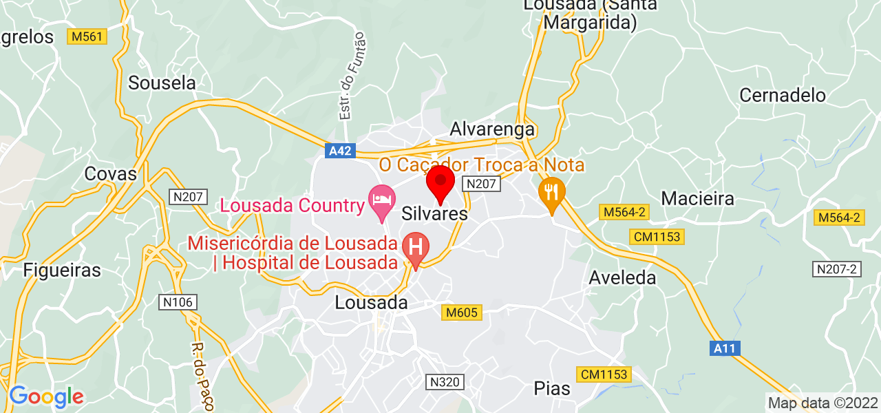 Anthony - Porto - Lousada - Map