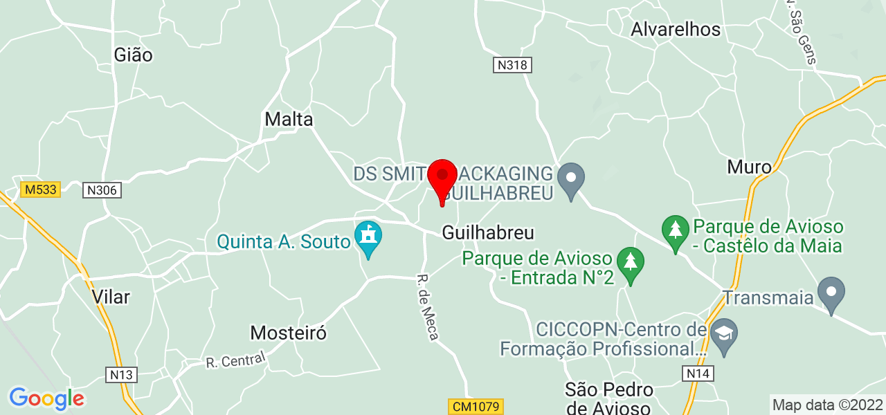 In&ecirc;s de Azevedo - Porto - Vila do Conde - Mapa