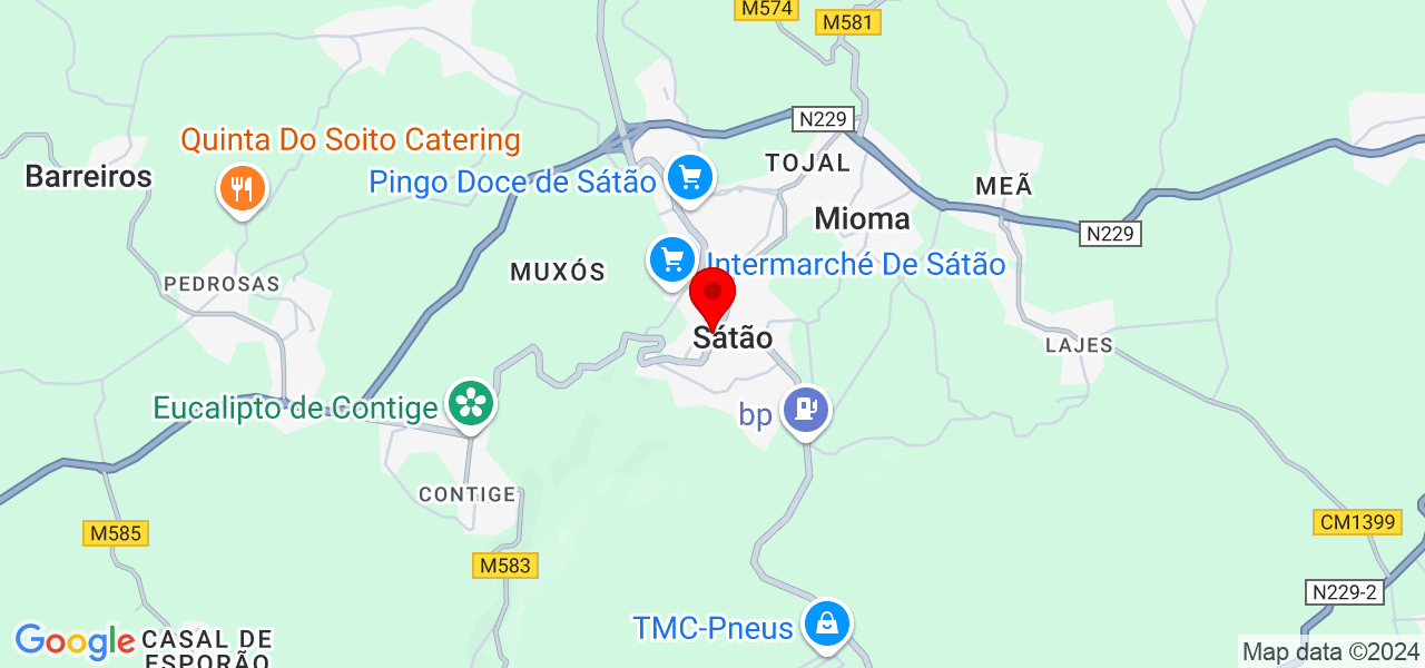 WAW reformas e pinturas - Viseu - Sátão - Map