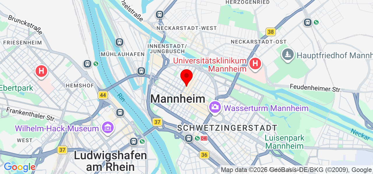 Fenster Zentrum 24 - Baden-Württemberg - Mannheim - Karte