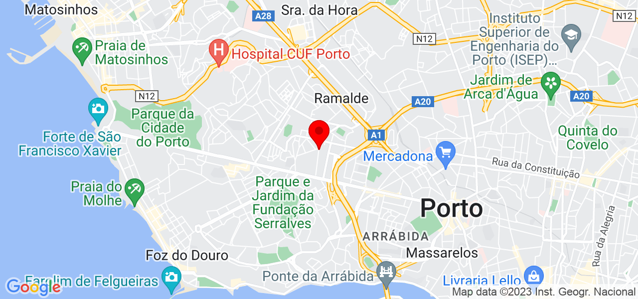 L&iacute;gia Bessa - Porto - Porto - Mapa