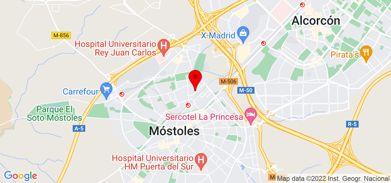 Mar&iacute;a Fern&aacute;ndez - Comunidad de Madrid - Móstoles - Mapa