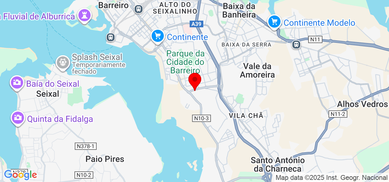 Rute Madeira - Setúbal - Barreiro - Mapa