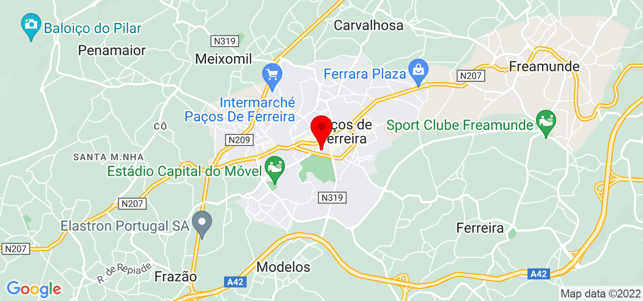 Ludgero Pereira - Porto - Paços de Ferreira - Mapa