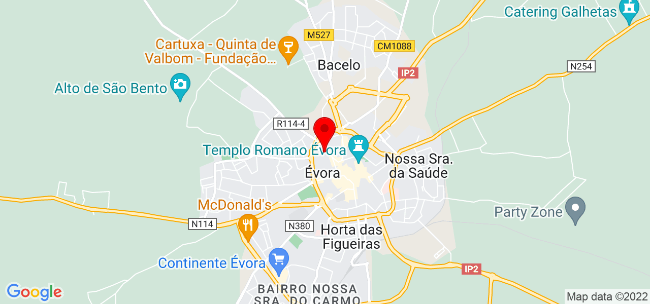 Marisa Fernandes Gameiro - Évora - Évora - Mapa