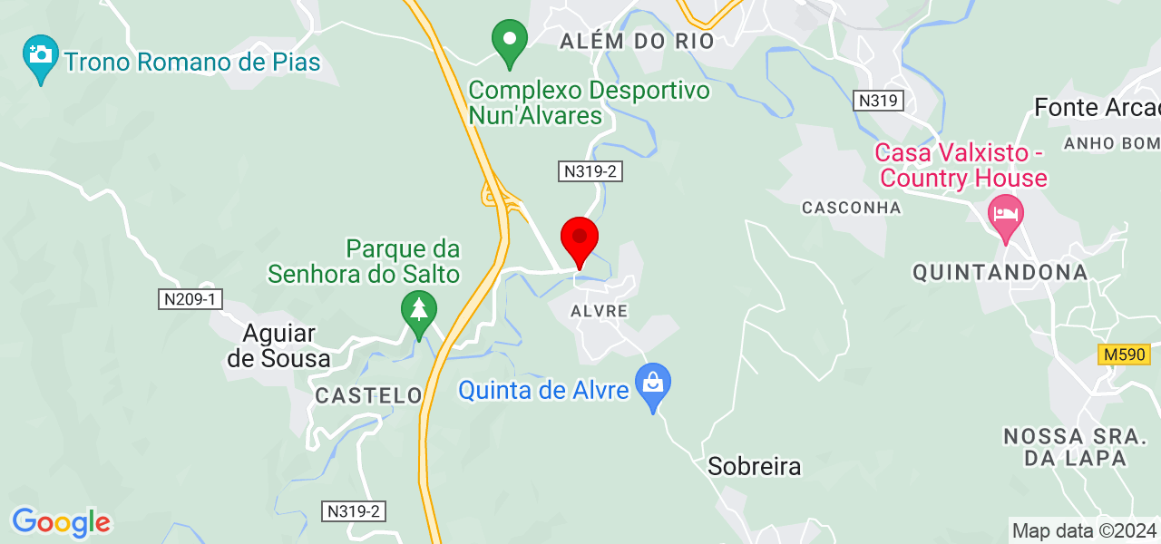 Técnica Auxiliar de saúde - Porto - Paredes - Map