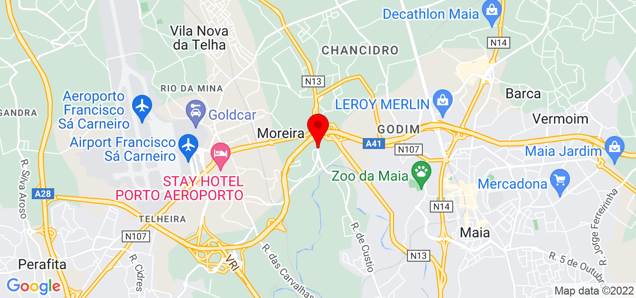 &Acirc;ngela Lobo - Porto - Maia - Mapa
