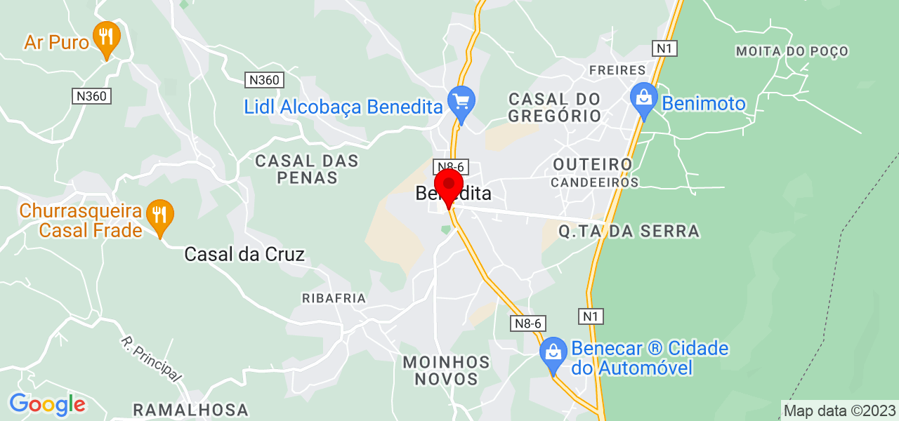 Samuel Santos - Leiria - Alcobaça - Mapa