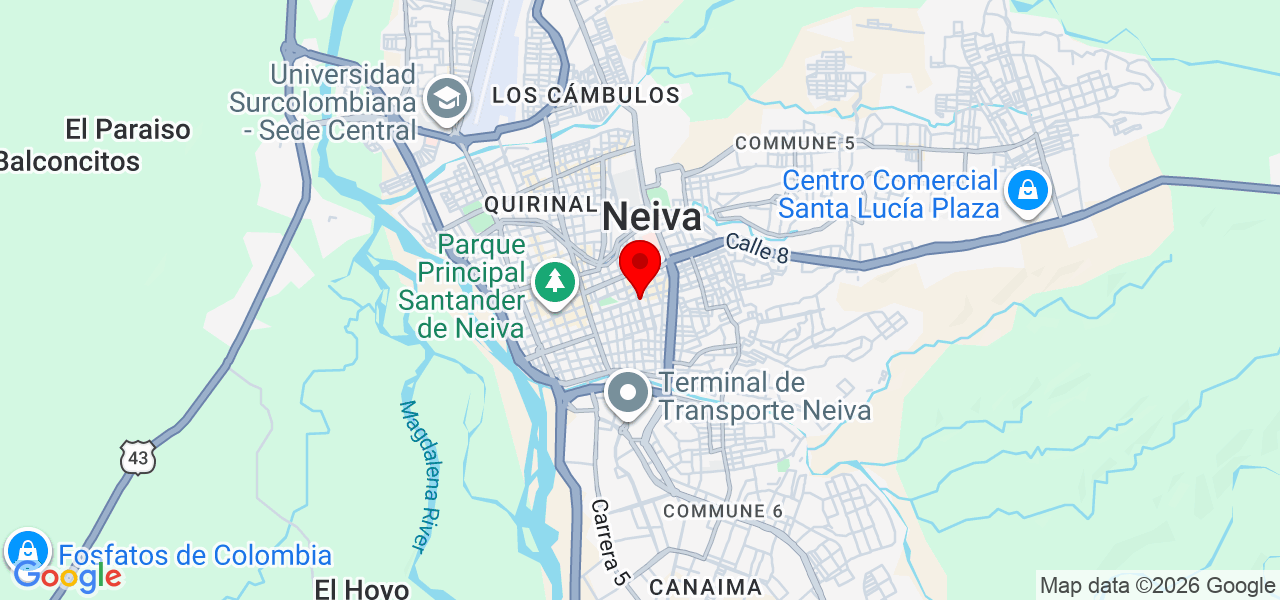 BENDITO PRASHADAM - Huila - Neiva - Mapa