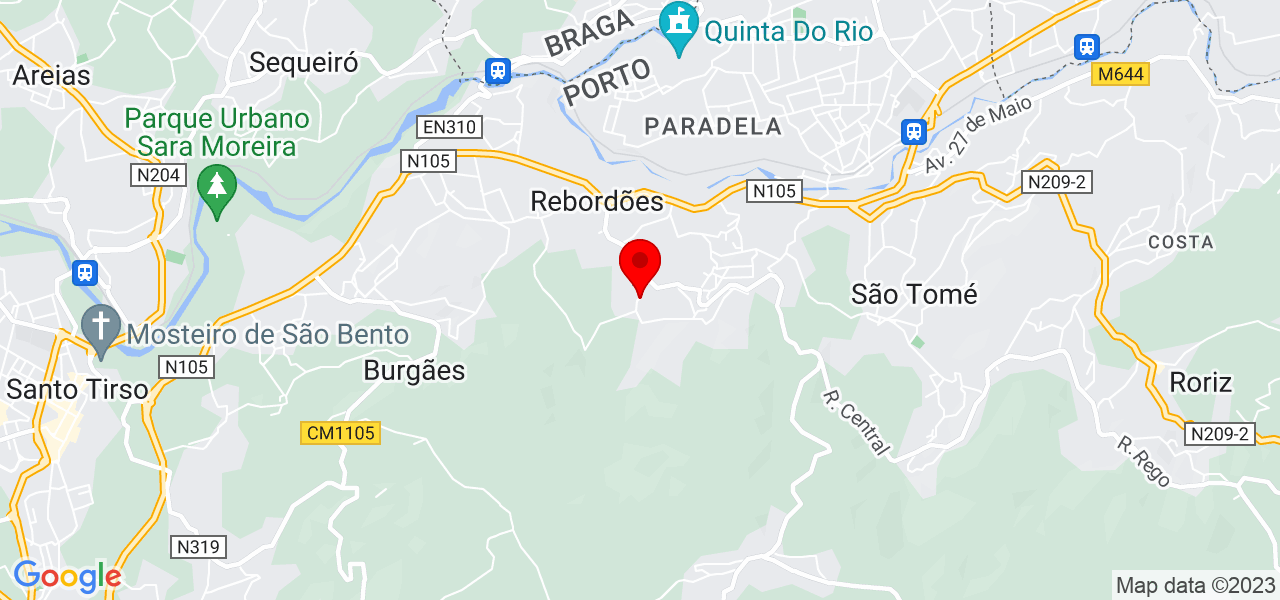 Micael silva - Porto - Santo Tirso - Mapa