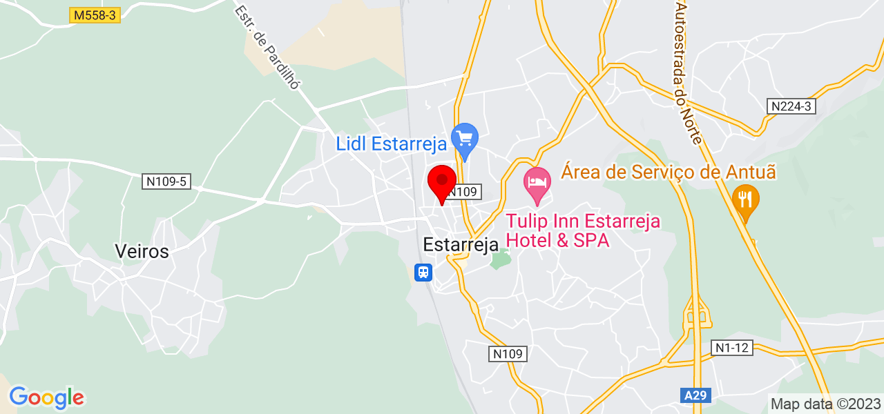 Jean Fernandez - Aveiro - Estarreja - Mapa