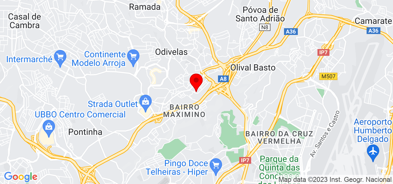 Jean Barros - Lisboa - Odivelas - Mapa