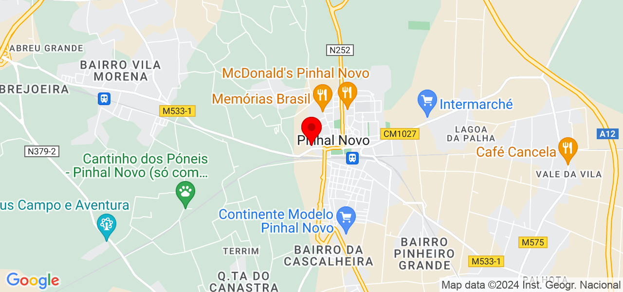 Ivanilda Ferreira da Silva - Setúbal - Palmela - Mapa