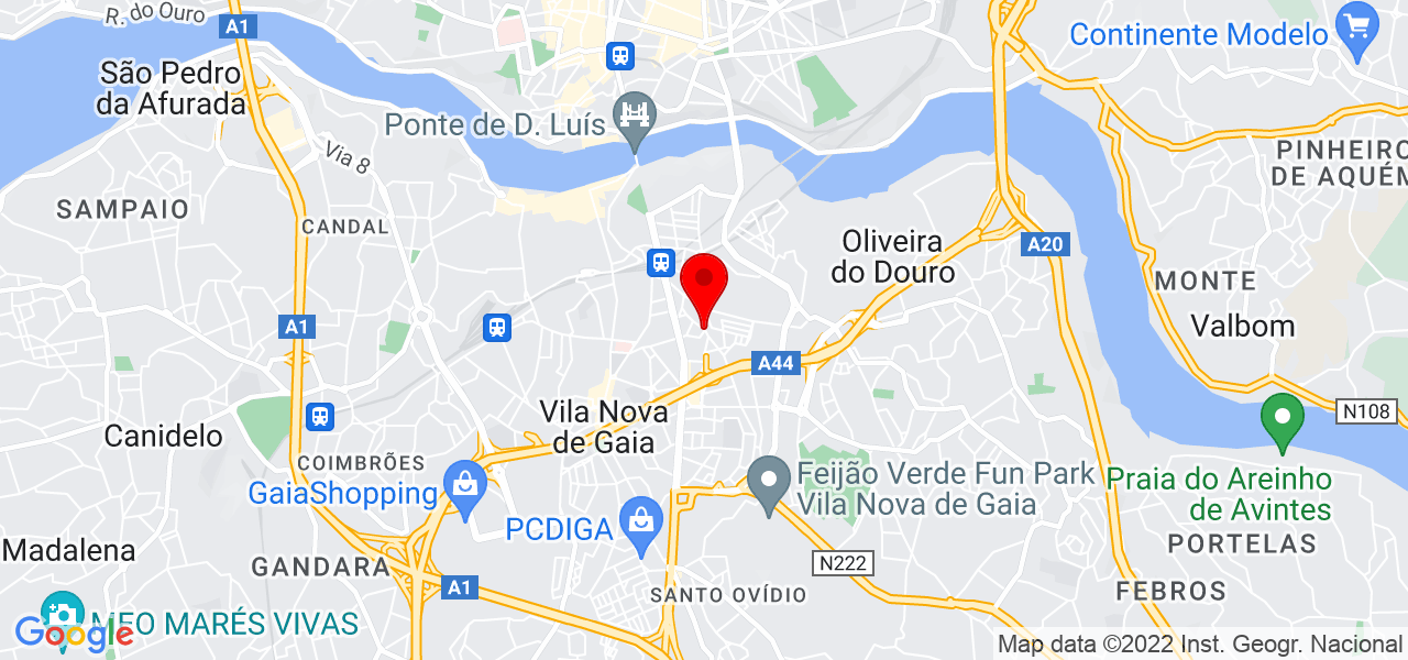 DJ Giovany Ribeiro - Porto - Vila Nova de Gaia - Mapa