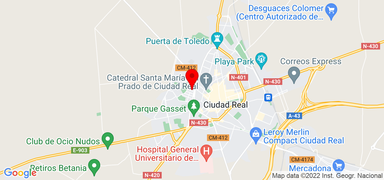 Proyecto Jazzbel Producciones - Castilla-La Mancha - Ciudad Real - Mapa