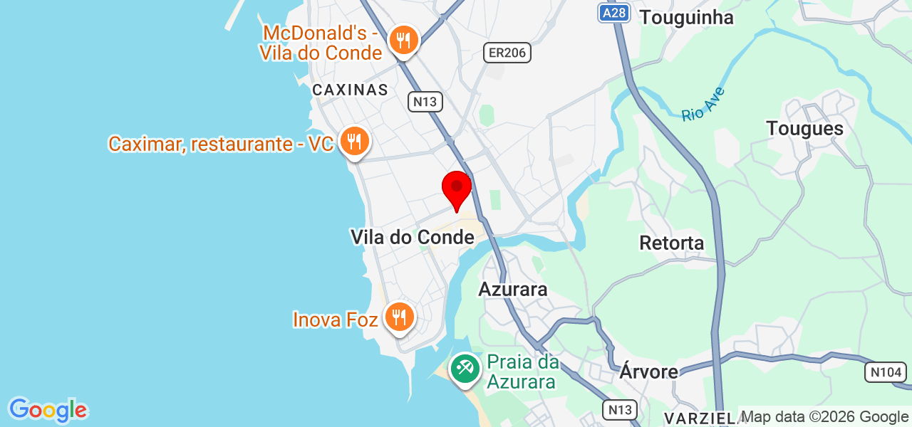 Winny - Porto - Vila do Conde - Map