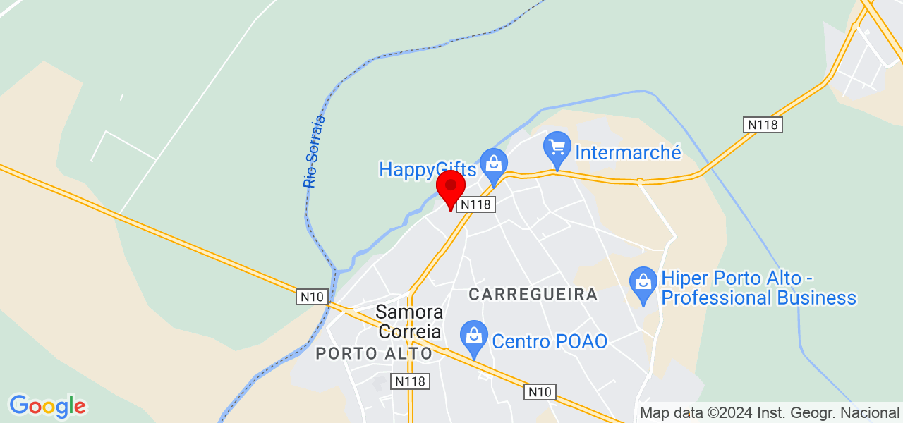 RM Remodela&ccedil;&otilde;es - Santarém - Benavente - Mapa