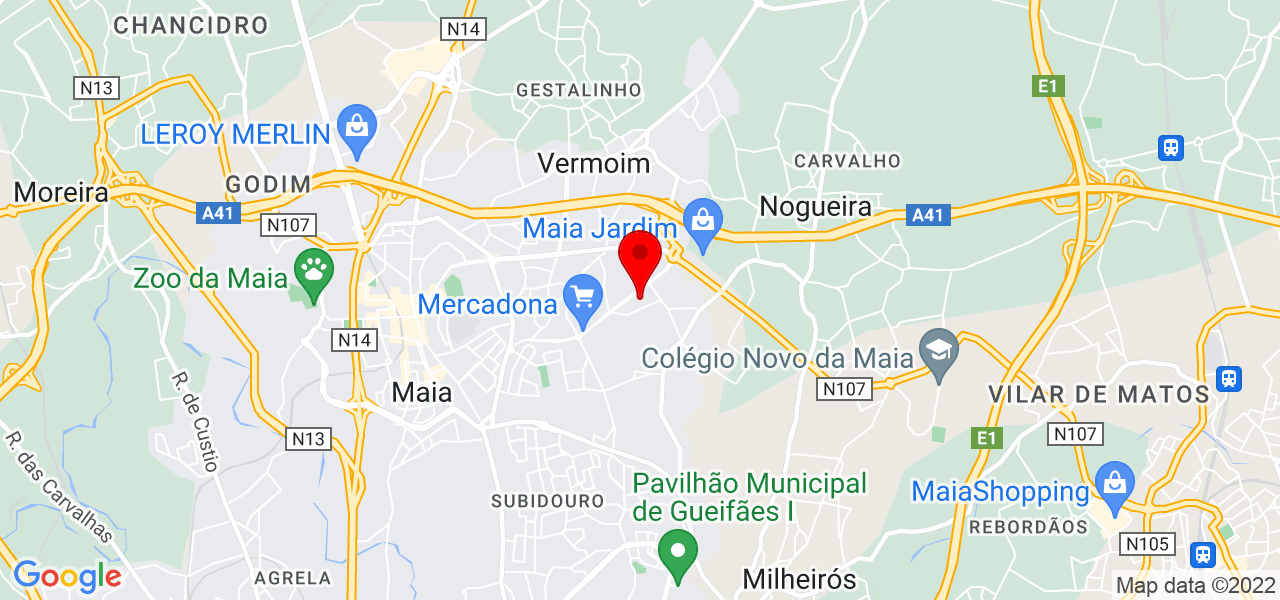 Andreia Fernandes - Porto - Maia - Mapa