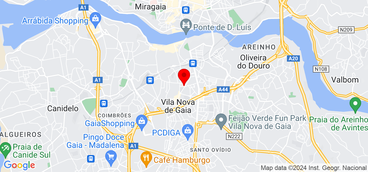 Andre Montador - Porto - Vila Nova de Gaia - Karte