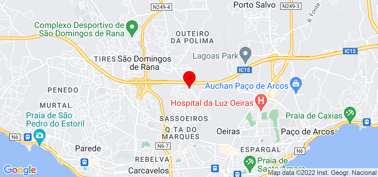 Cassia Regina de Ara&uacute;jo - Lisboa - Cascais - Mapa