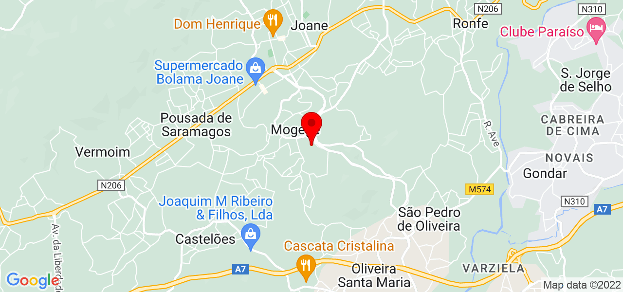 Joana Ana - Braga - Vila Nova de Famalicão - Mapa
