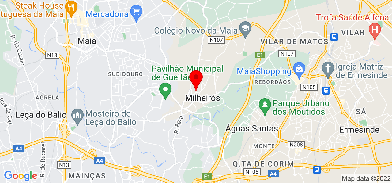 Setof Eventos - Porto - Maia - Mapa