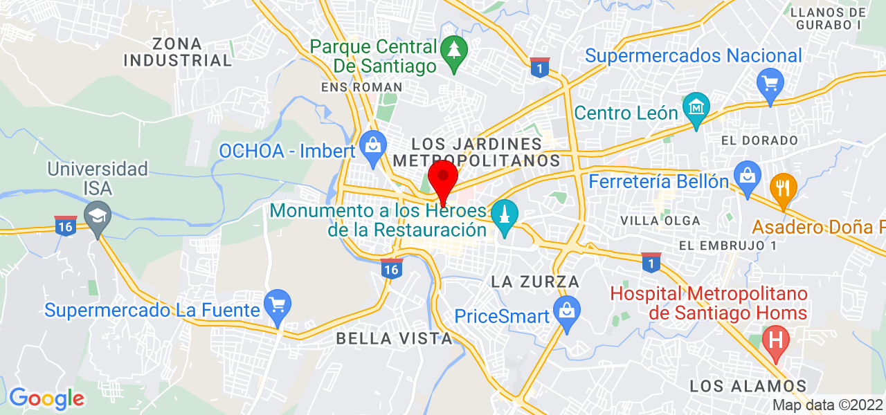 Servicios Ling&uuml;&iacute;sticos Marc J. Christian - Santiago - Santiago - Mapa