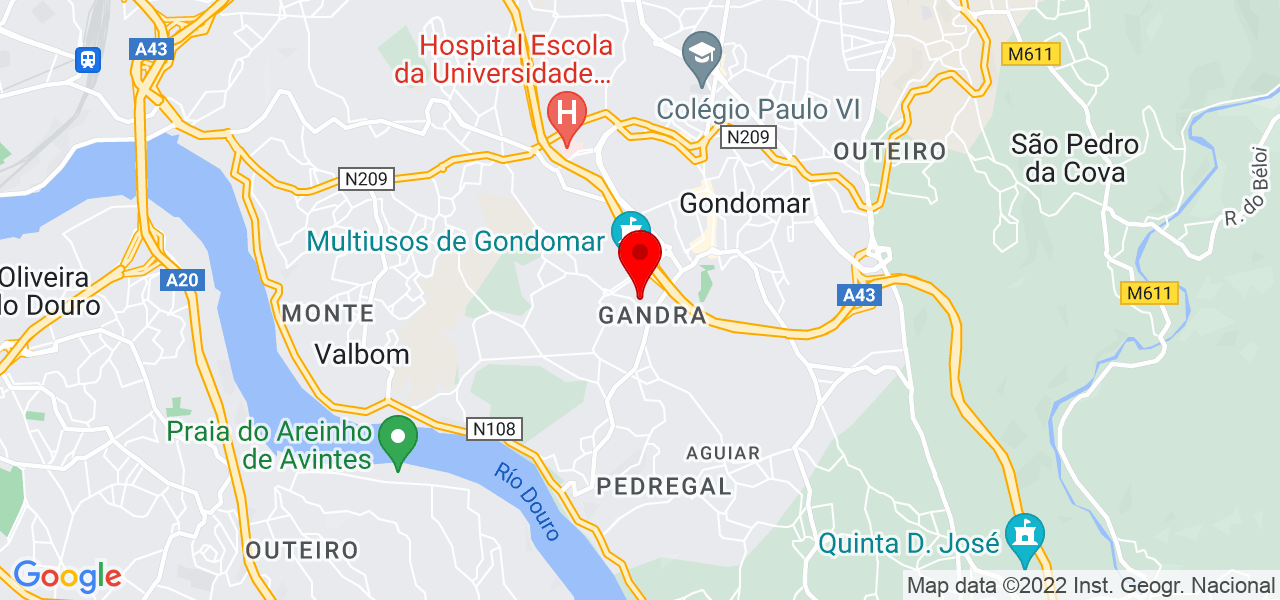 Diego Pernanchini - Porto - Gondomar - Mapa