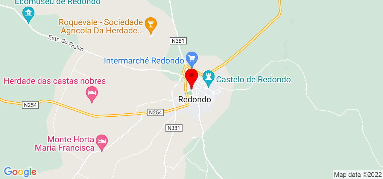 O Sampaio Manutenção de Jardins - Évora - Redondo - Mapa