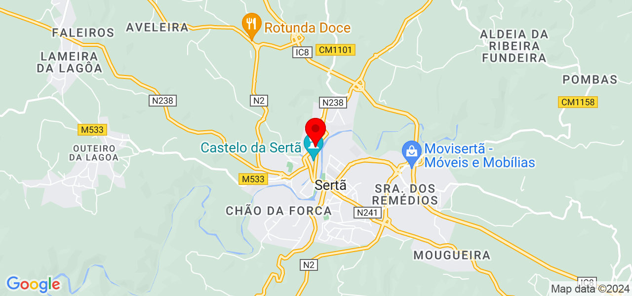 Macarena Angelini - Castelo Branco - Sertã - Mapa