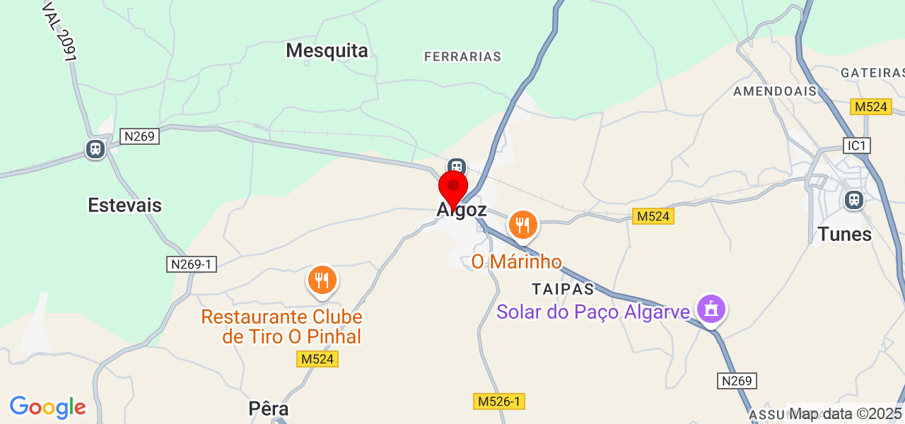 André Silva - Faro - Silves - Map