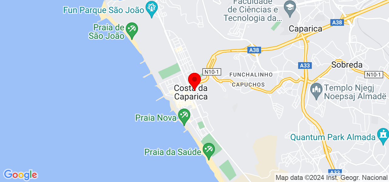 Tiago Correia do nascimento - Setúbal - Almada - Mapa